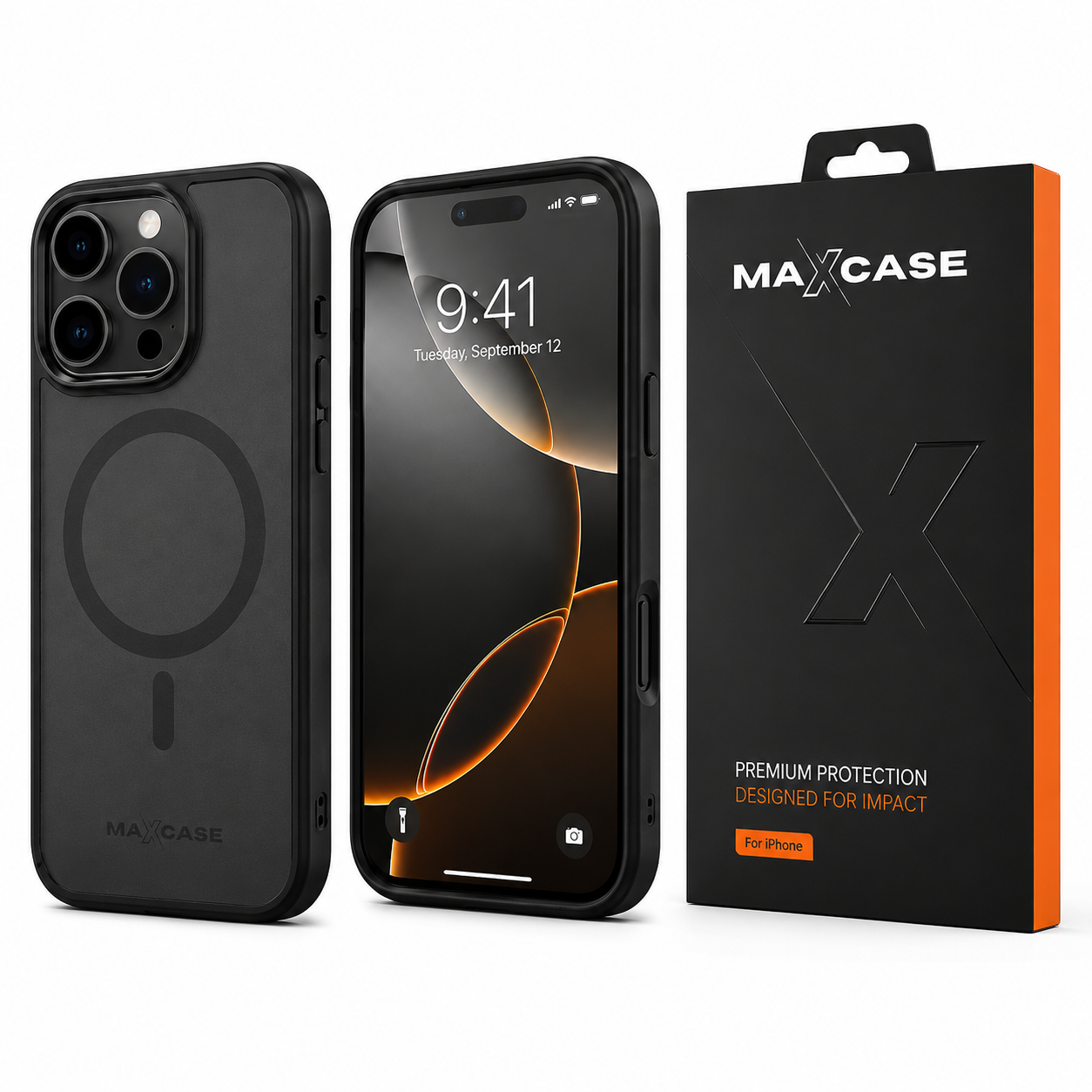 Maxcase OG Premium Black Case for iPhone