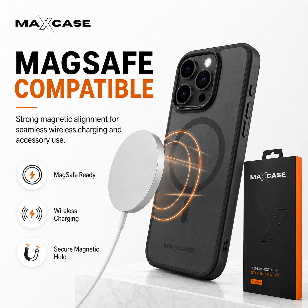 Maxcase OG Premium Black Case for iPhone