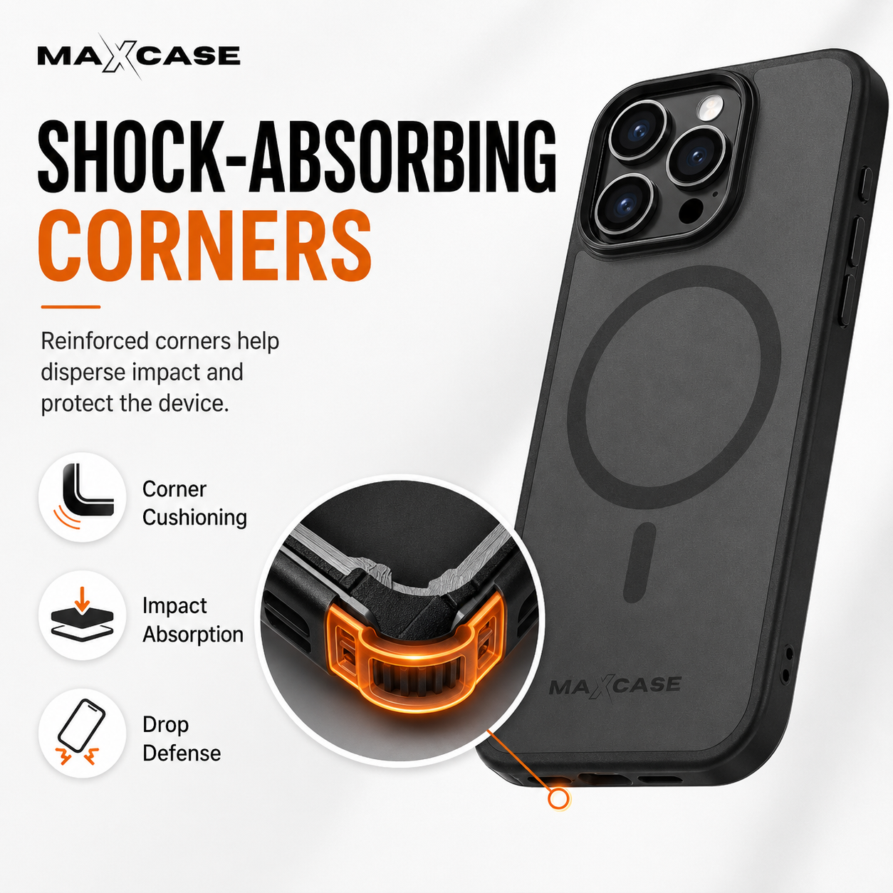 Maxcase OG Premium Black Case for iPhone