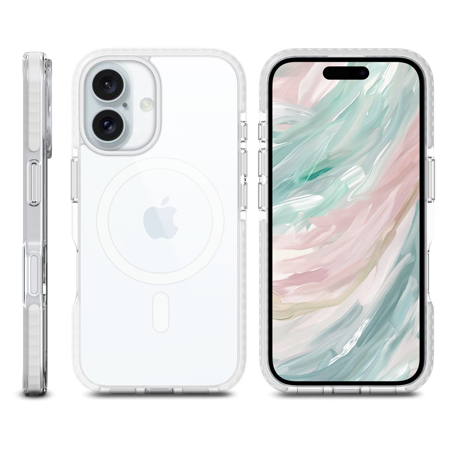 Max Impact Case for iPhone – 10FT Drop Protection, Anti-Yellow (Transparent)