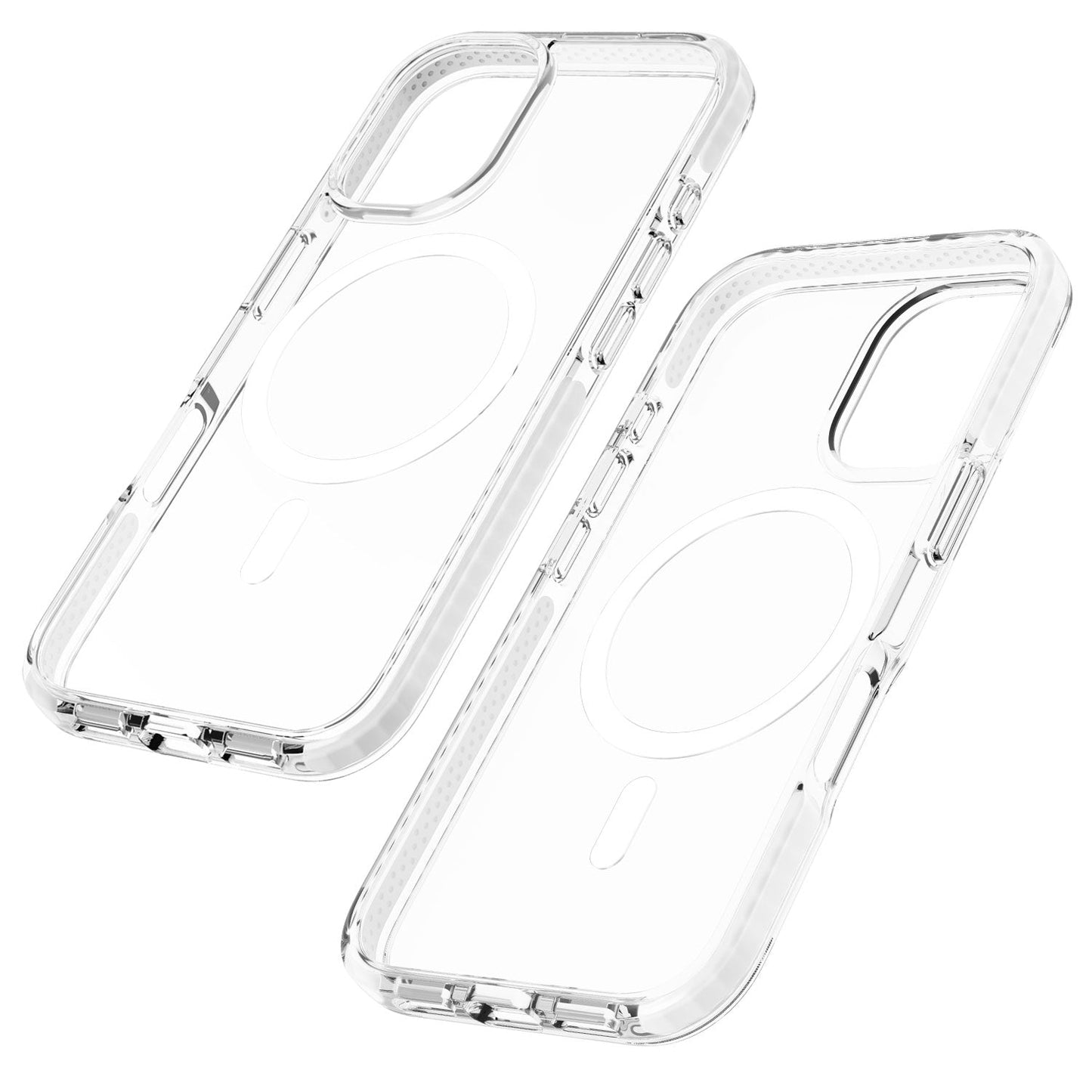 Max Impact Case for iPhone – 10FT Drop Protection, Anti-Yellow (Transparent)